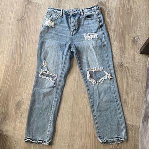 Distressed Light Washed Jeans
